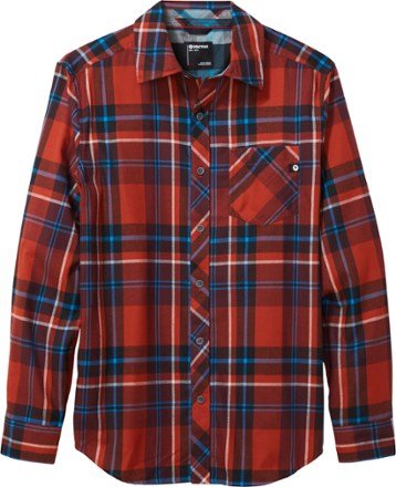Marmot - Anderson Lightweight Flannel Shirt - Mens - BURGUNDY