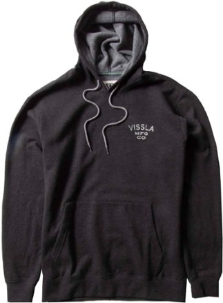 VISSLA - Coastal Eco Pullover Hoodie - Mens - BLACK HEATHER
