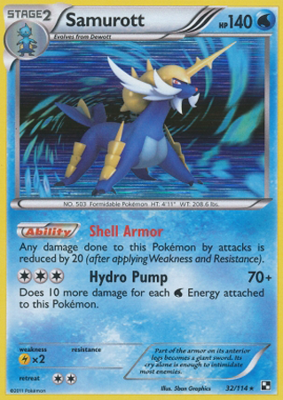 Samurott - 32/114 - Holo Rare