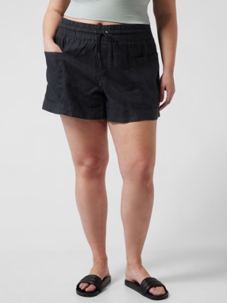 Athleta - Cabo Linen 4 Shorts - Womens - BLACK