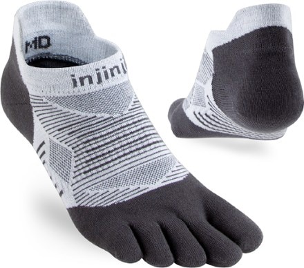Injinji - Run Lightweight No-Show Socks - GRAY