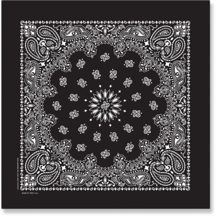 Carolina Mfg. - Paisley Bandana - BLACK
