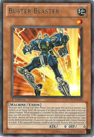 Buster Blaster - EXVC-EN022 - Rare - 1st Edition