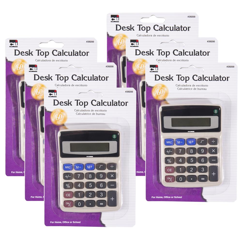 Charles Leonard Inc. - CHL39200-6 - Solar Powered Calculator