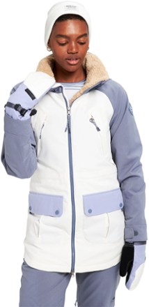 Burton - Prowess Insulated Jacket - Womens - FOLKSTONE GRAY/STOUT WHITE