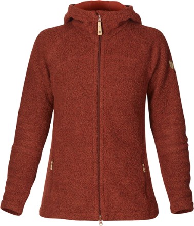 Fjallraven - Kaitum Fleece Hoodie - Womens - AUTUMN LEAF