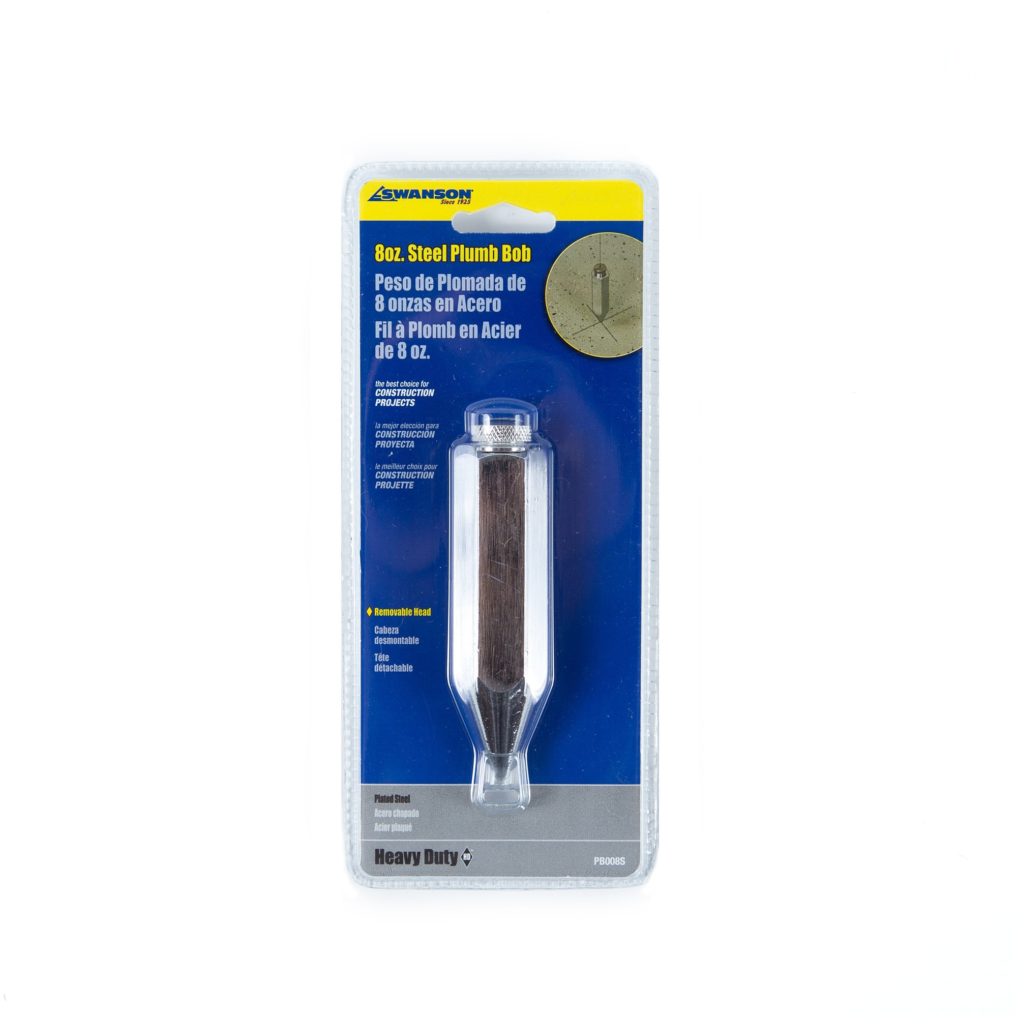 Swanson Tool Company - PB008S - 8 oz Steel Plumb Bob
