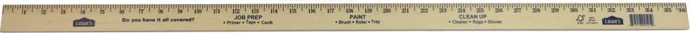 Lowes - LYS-3 - 3-ft Wood Yardstick