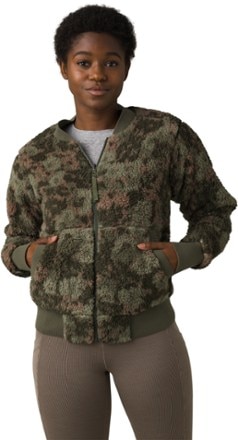 prAna - Polar Escape Bomber Jacket - Womens - KALE WILDFLOWER
