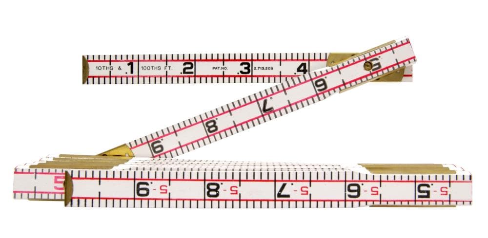Crescent Lufkin - 1066DLN - 6-ft Wood Folding Ruler