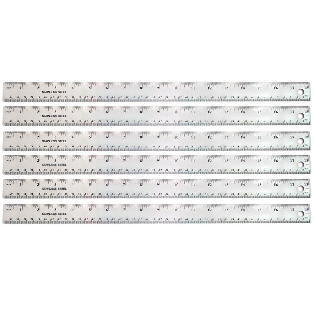 The Pencil Grip - TPG158-6 - 1.5-ft Metal Ruler