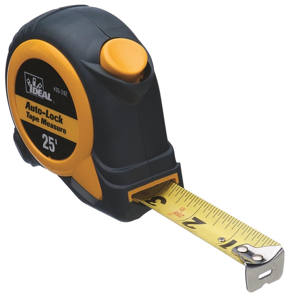 IDEAL - 35-242 - Auto-Lock Measuring Tape 25 ft