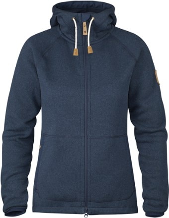 Fjallraven - Ovik Fleece Hoodie - Womens - NAVY
