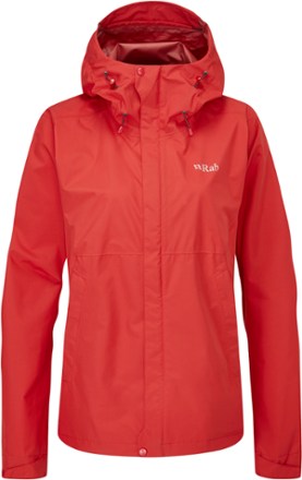 Rab - Downpour Eco Jacket - Womens - ASCENT RED