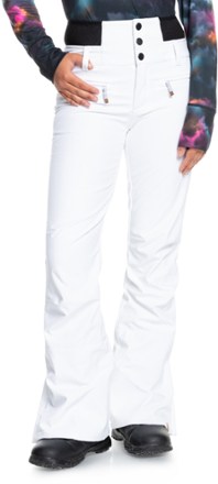 Roxy - Rising High Pants - Womens - BRIGHT WHITE