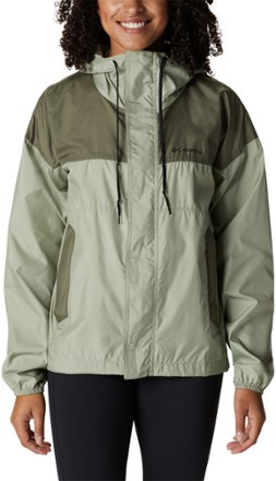 Columbia - Flash Challenger Windbreaker - Womens - SAFARI/STONE GREEN