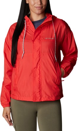 Columbia - Flash Challenger Windbreaker - Womens - RED HIBISCUS