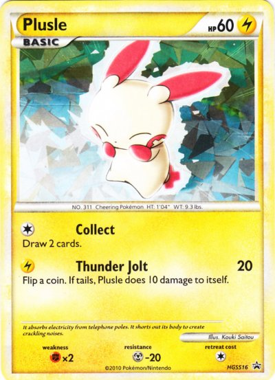 Plusle (Unleashed 36) - HGSS16 - Promotional