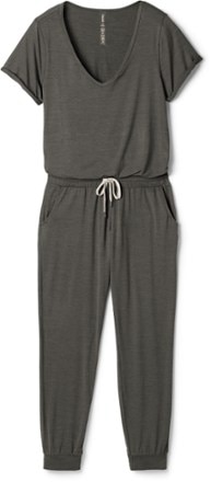 Vuori - All Day Romper - Womens - CHARCOAL HEATHER