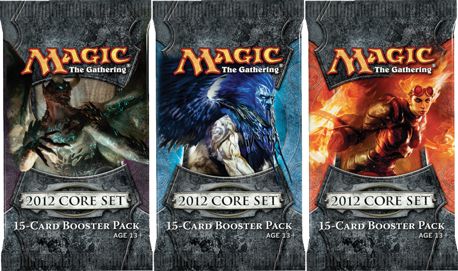 3x Magic 2012 Booster Packs (draft set)