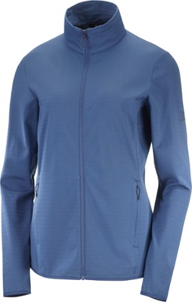 Salomon - Outrack Full-Zip Mid-Layer Jacket - Womens - DARK DENIM