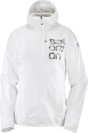 Salomon - Bonatti Cross Wind Full-Zip Hoodie - Womens - WHITE/BLACK