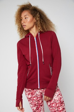 Fourlaps - Rush Full-Zip Hoodie - Womens - RED VELVET