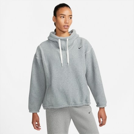 Nike - Therma-FIT Pullover Training Hoodie - Womens - PARTICLE GREY/BLACK
