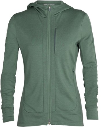Icebreaker - Quantum III Long-Sleeve Zip Hoodie - Womens - SAGE