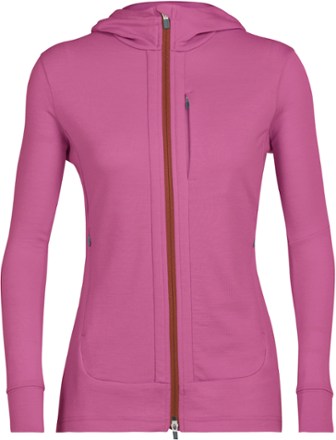 Icebreaker - Quantum III Long-Sleeve Zip Hoodie - Womens - COSMIC/GRAPE