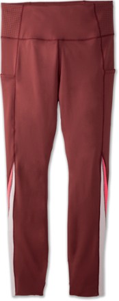 Brooks - Method 7/8 Tights - Womens - TERRACOTTA/FLUORO PINK