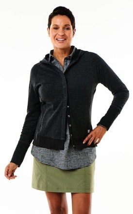Royal Robbins - Vacationer Hemp Terry Jacket - Womens - CHARCOAL