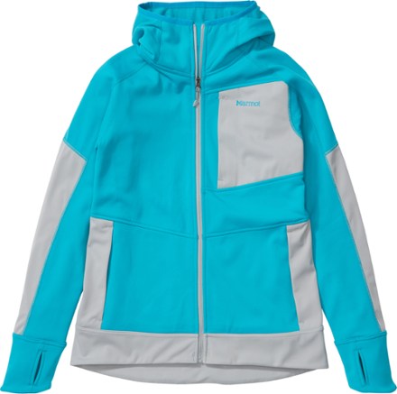Marmot - Dawn Hoodie - Womens - ENAMEL BLUE/SLEET