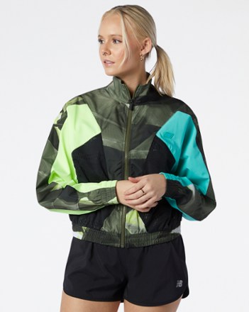 New Balance - Achiever Printed Woven Jacket - Womens