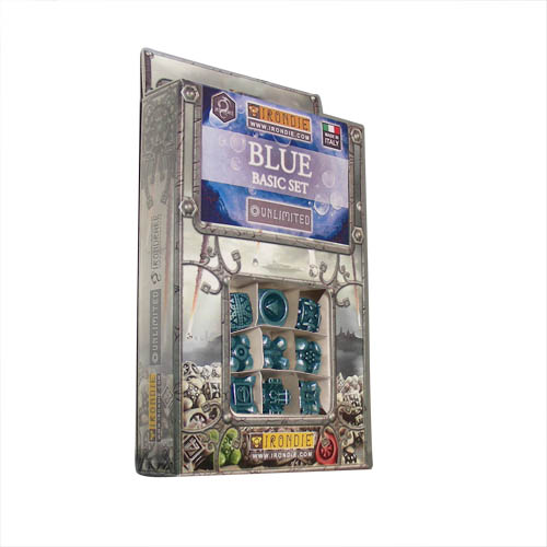 IronDie 9-Dice Starter Pack - Blue