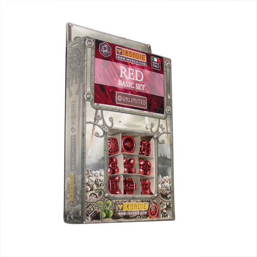 IronDie 9-Dice Starter Pack - Red