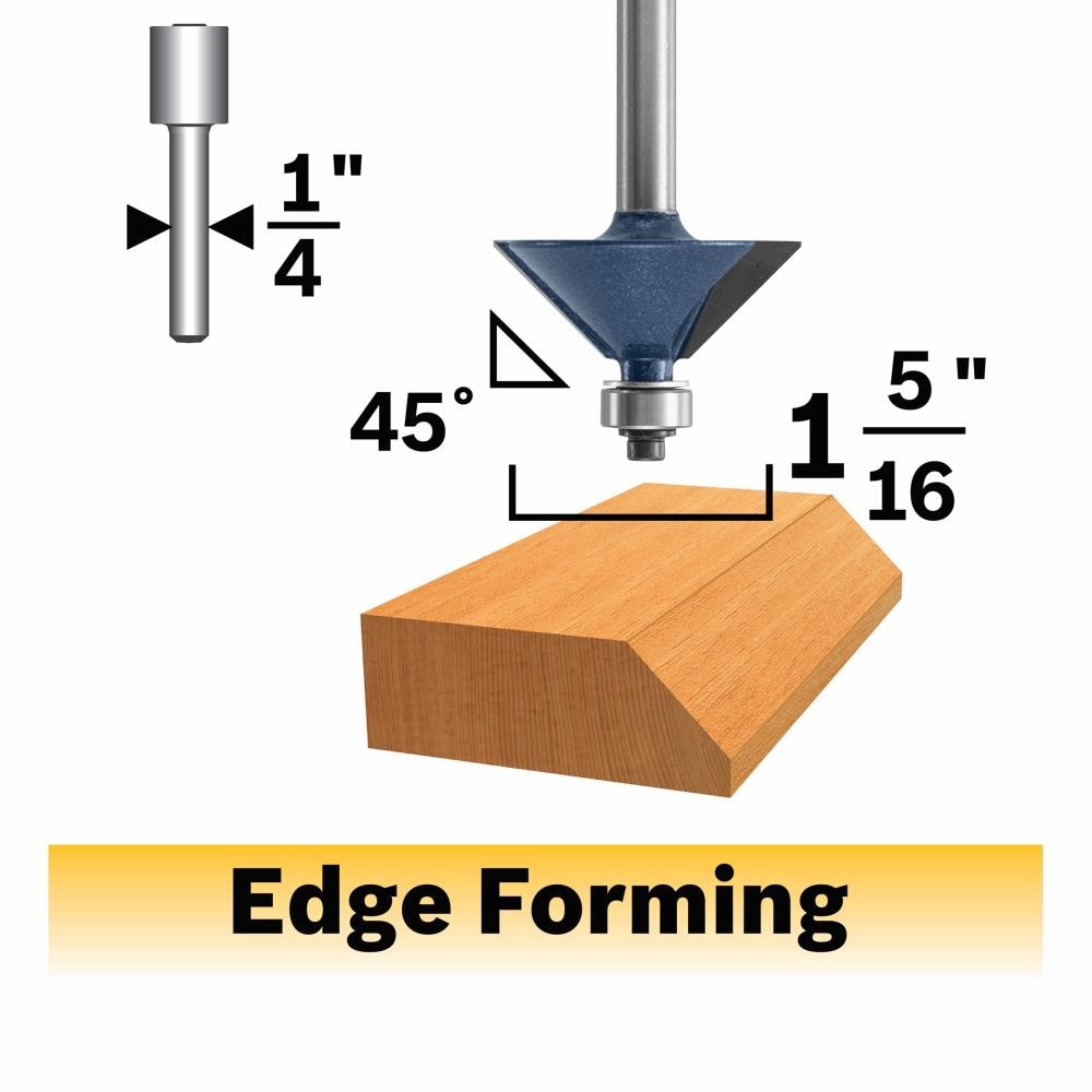 Bosch - 85298MC - 5/8-in Carbide-Tipped Chamfer Router Bit