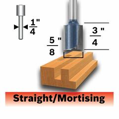 Bosch - 85230MC - 5/8-in Carbide-Tipped Straight Router Bit