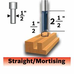 Bosch - 85252MC - 1/2-in Carbide-Tipped Straight Router Bit