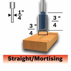 Bosch - 85248MC - 3/4-in Carbide-Tipped Hinge Mortising Router Bit