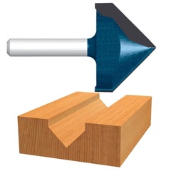 Bosch - 85219MC - 9/16-in Carbide-tipped V-groove and Scoring Router Bit