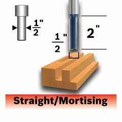 Bosch - 85251MC - 1/2-in Carbide-Tipped Straight Router Bit
