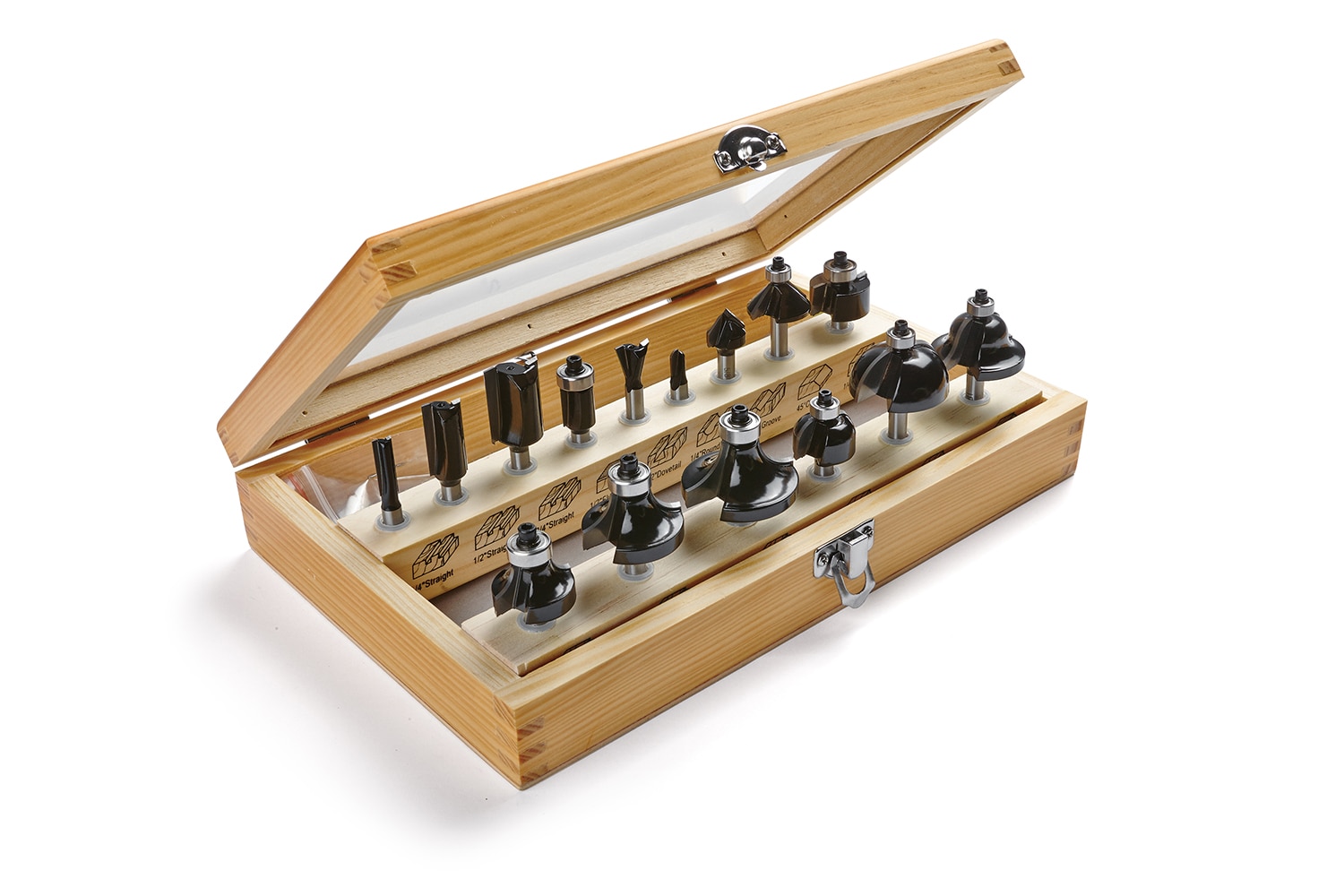 IRWIN - 1957073 - 15-Piece Carbide-Tipped Router Bit Set