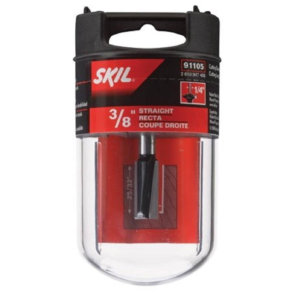 SKIL - 91105 - 3/8-in Carbide-Tipped Straight Router Bit