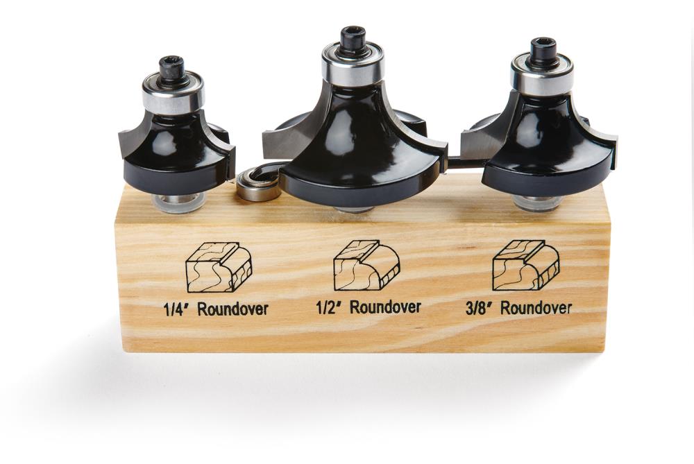 IRWIN - 1901045 - 3-Piece Carbide-Tipped Router Bit Set