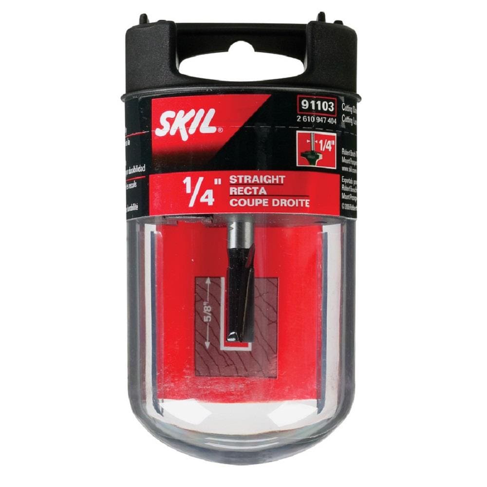 SKIL - 91103 - 1/4-in Carbide-Tipped Straight Router Bit