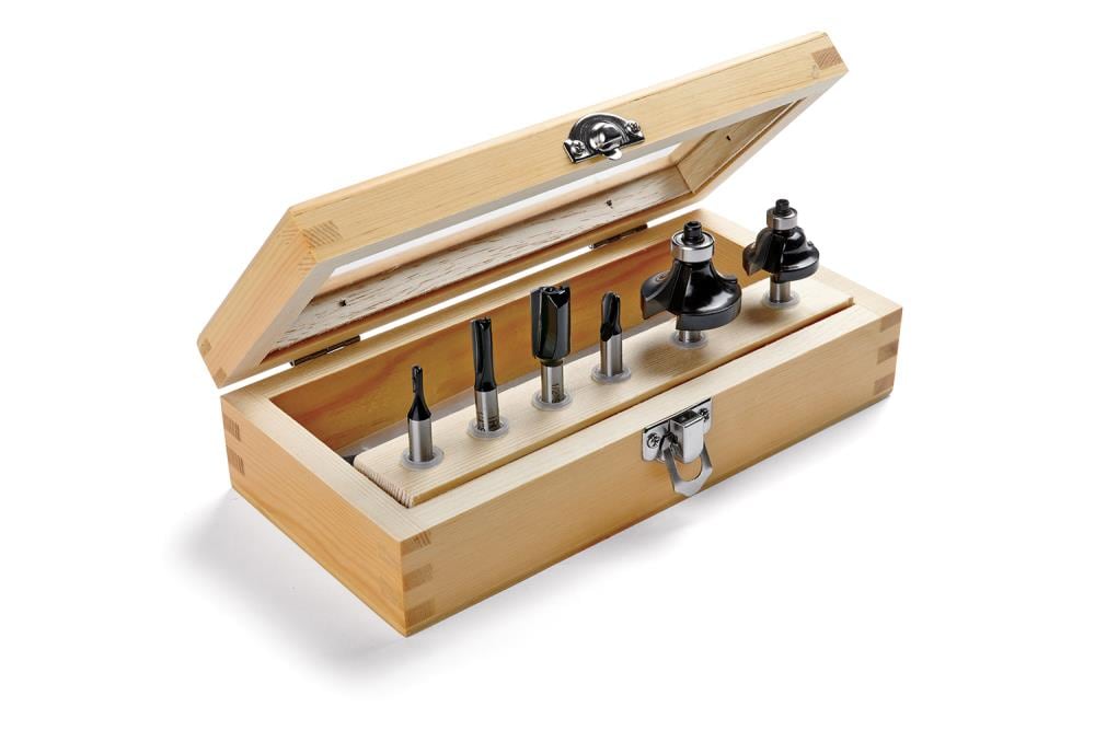 IRWIN - 1901047 - 6-Piece Carbide-Tipped Router Bit Set