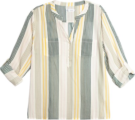 Carve Designs - Dylan Gauze Shirt - Womens - MULTISTRIPE