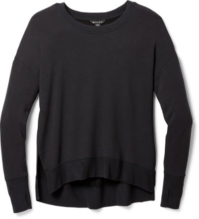Athleta - Coaster Luxe Sweatshirt - Womens - BLACK
