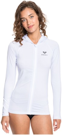 Roxy - Essentials Hoodie 2 Rashguard - Womens - BRIGHT WHITE